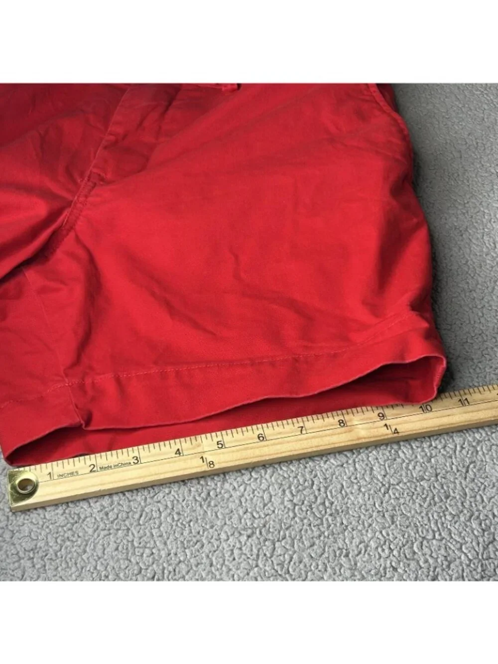 Polo Ralph Lauren Shorts Mens 32 Red Chino Classic Pony Logo Stretch 6 Inseam - Picture 10 of 10